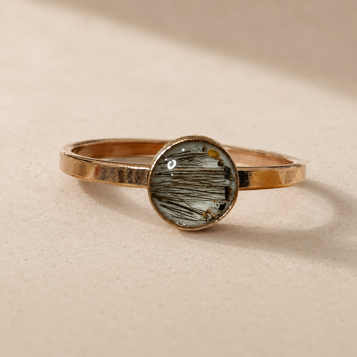 925 Ring 6mm Cabochon