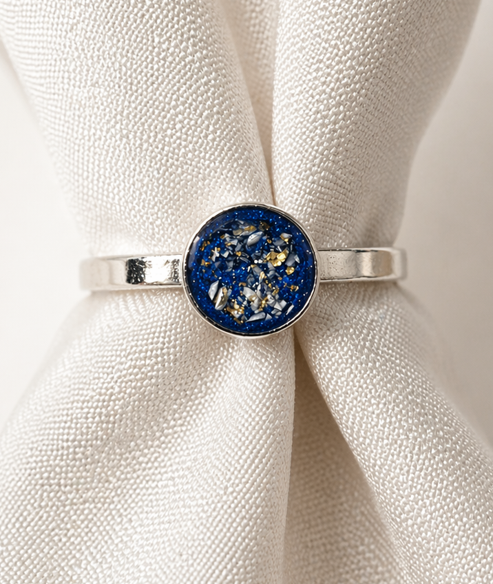 925 Ring 6mm Cabochon